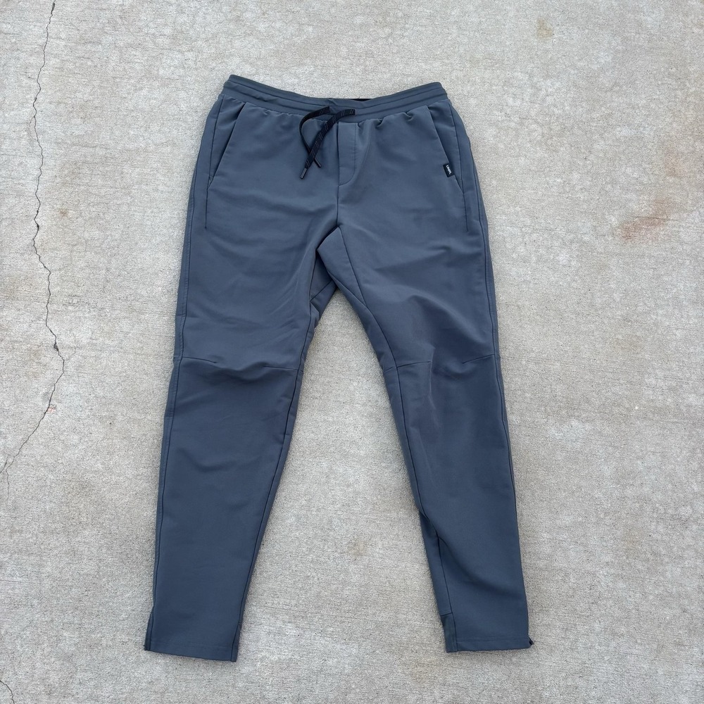 UNRL Pants Mens Large Gray Softshell Jogger Elastic Waist Pockets Stretch